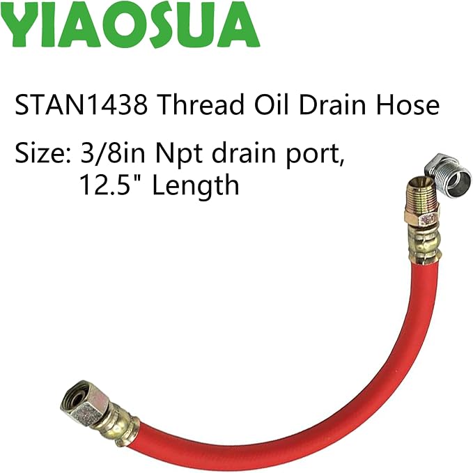 3/8" NPT Oil Drain Hose STAN1438 Fits Briggs Stratton Kohler Tecumseh Cub Cadet - Image 2