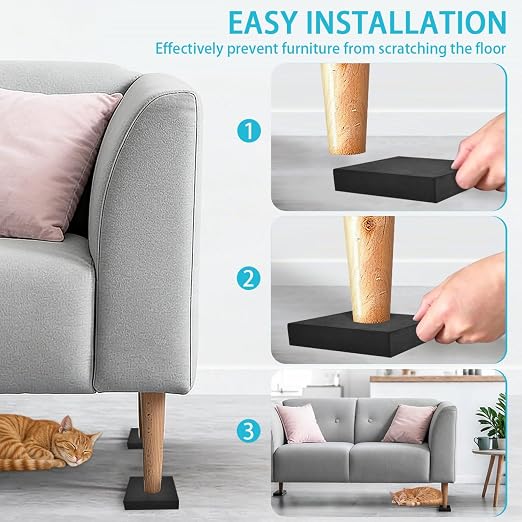 SenseYo 12 Pack Anti Vibration Pads 4" x 4" x 0.8" Mechanical Vibration - Image 6