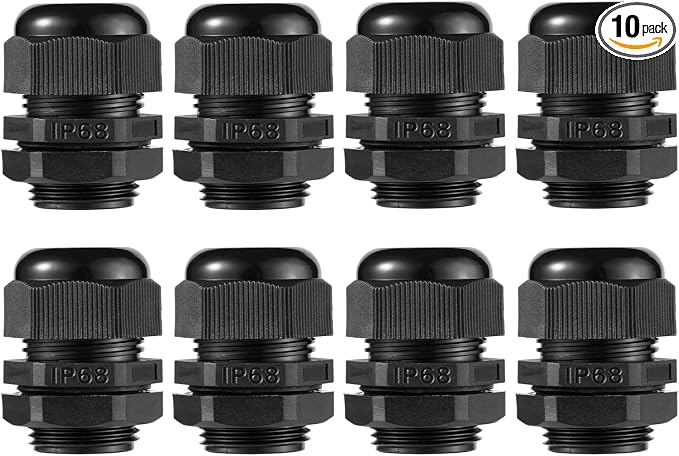 PENGLIN 8PCS Cable Glands 1" NPT Nylon Cable Connector Waterproof | by PENGLIN