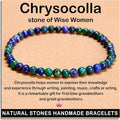 AD Beads Handmade Gemstone Stretch Elastic Bracelet Crystal Healing Reiki Nature's Beauty and Spiritual Essence Unisex