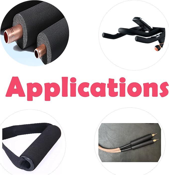 cSeao Pipe Insulation Foam Tube, Nitrile Rubber, Thermal Insulation, Equipment - Image 7