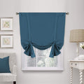 H.VERSAILTEX Balloon Shade Blackout Curtain Adjustable Thermal Insulated Tie Up by HVERSAILTEX