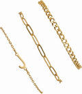 14K Gold Plated Bracelets for Women, A–Z Initial Charm Bangles Jewelry Set, Elegant Gold Accessories, Friendship Bracelet Gifts for Mom