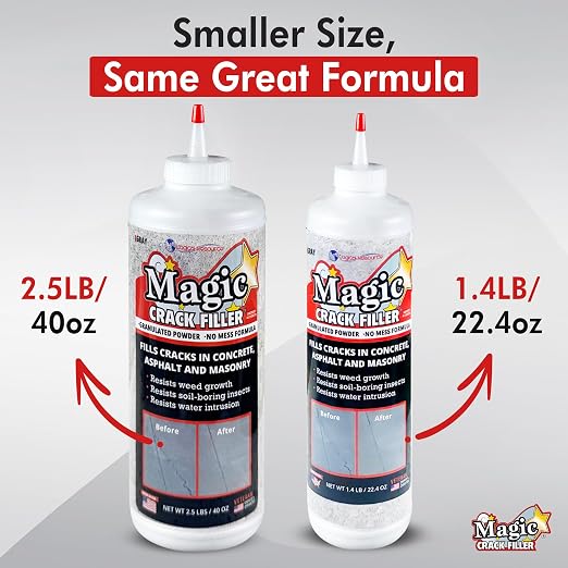 Gray 1.4 LB Magic Crack Filler Bottle - Image 2