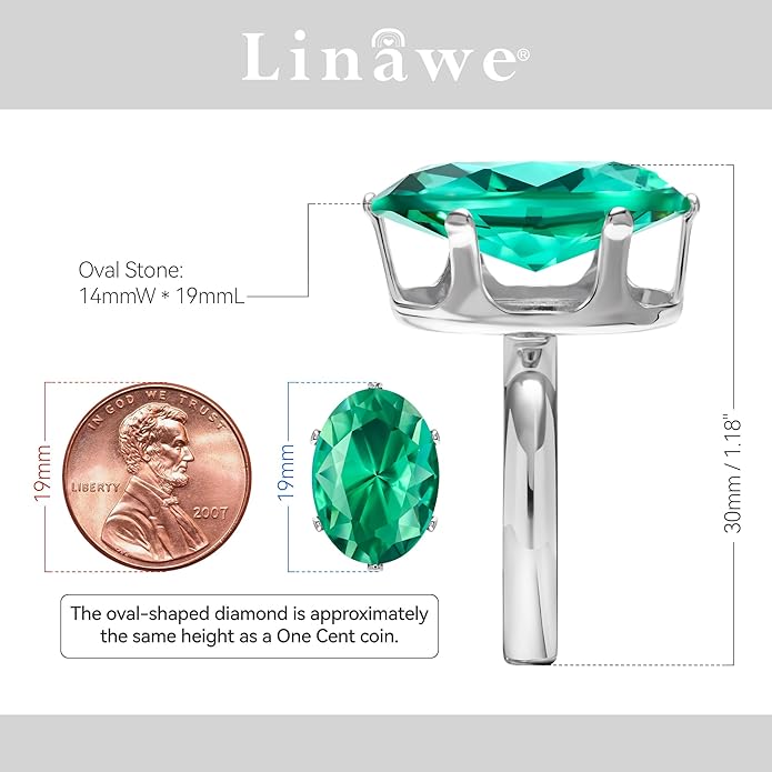 Linawe Cubic Zirconia Imitation Diamond Moissanite Rings for Women, 14K Gold/Rose Gold/Silver Adjustable Chunky Ring, Costume Rhinestone Jewelry for Wedding Engagement