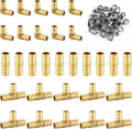 100 Pack Foskan 3/4 Inch PEX Barb Crimp Fittings Set | 10 Pieces Each:Elbow by Unknown