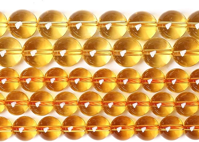 4MM 88PCS Natural Crystal Stone Clean Citrine 3A Grade Loose Beads for Jewelry Making DIY Bracelet