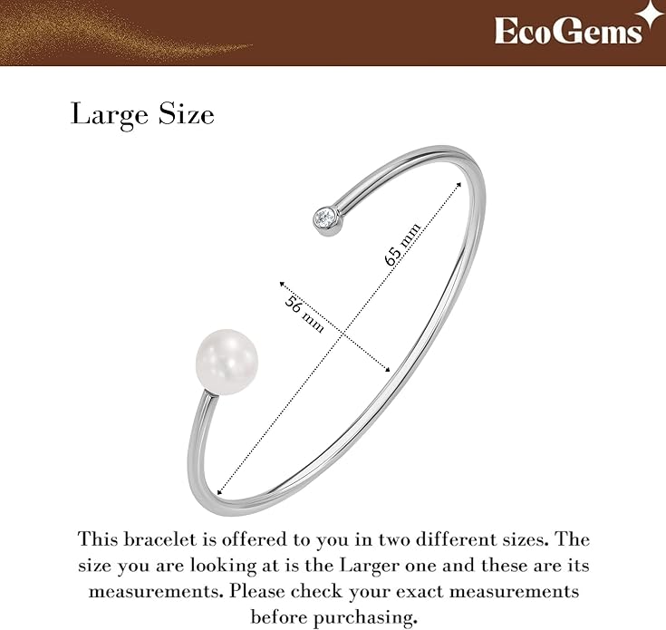 EcoGems Lab Grown Gemstone & Moissanite Bracelets – 14K White or Yellow Gold Plated Sterling Silver – Featuring Lab Grown Diamonds, Emeralds, Paraiba, Sapphire & Pearls – Sustainable Luxury Gift with Gift Box