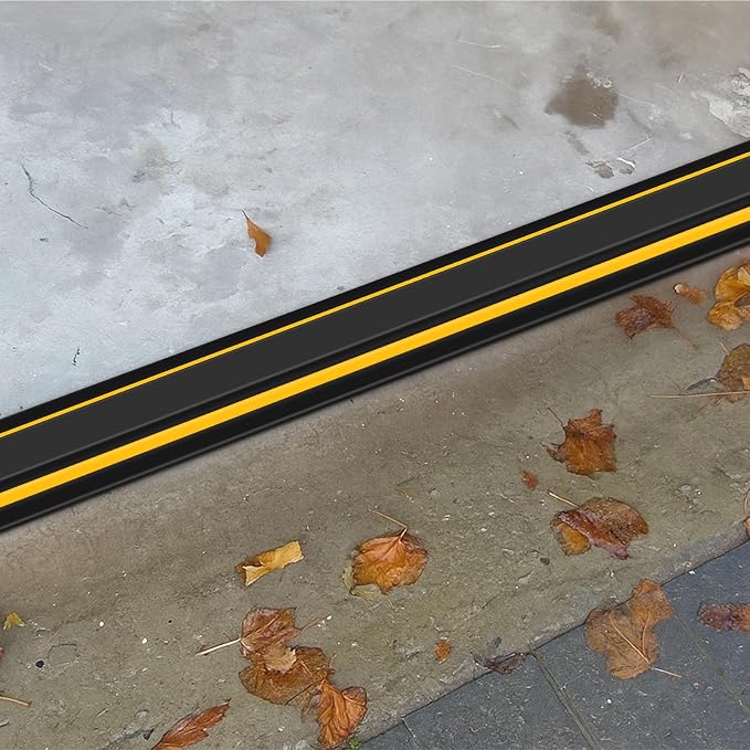 2 Pcs 1.25" High Universal Garage Threshold Seal Strip Flexible Total Length - Image 5
