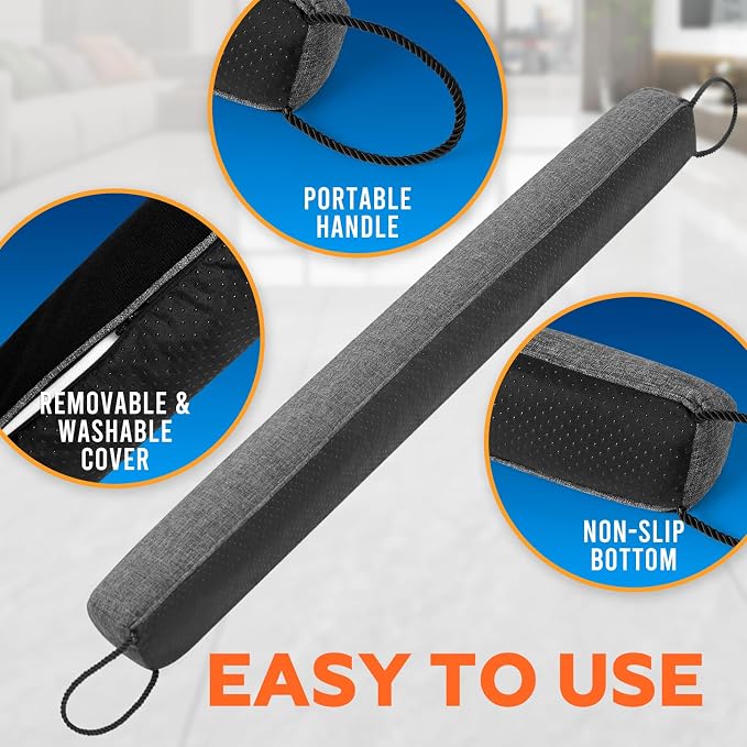 Comfyanno 36” Weighted Under Door Draft Stopper, 2.2lb Door Wind Blocker | Fits - Image 8