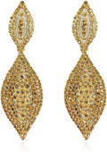 Elegant Rhinestone Dangle Earrings Crystal Wedding Bridal Long Dangling Drop Earrings Chandlier Earrings for Women Bridesmaid