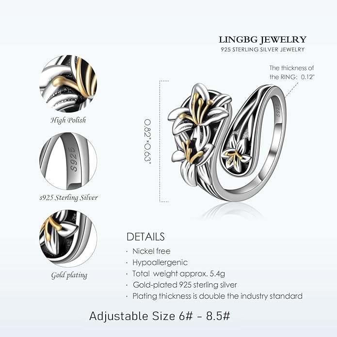 Spoon Rings for Women 925 Sterling Silver Sunflower Adjustable Thumb Spoon Rings Celtic Knot Promise Engagement Statement Boho Vintage Finger Open Antique Rings Jewelry