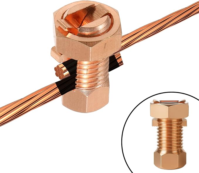 2PCS Split Bolt Connector Superior Strength Split Bolt Connector Copper - Image 7