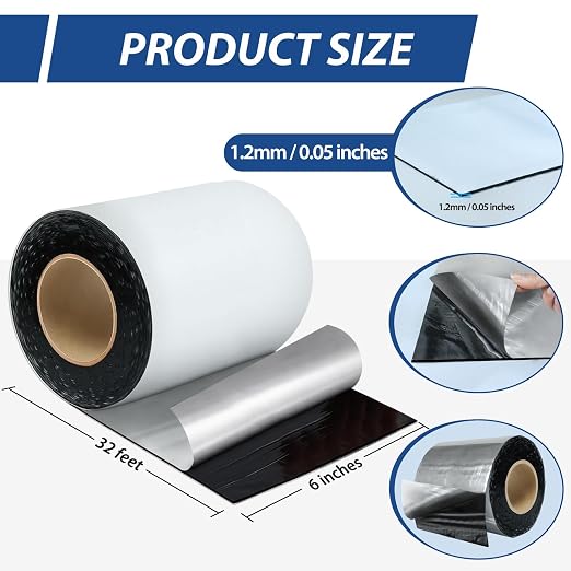 BXI Fluorocarbon Film Asphalt Waterproof Tape, 6 Inches X 32 Feet, Weatherproof - Image 2