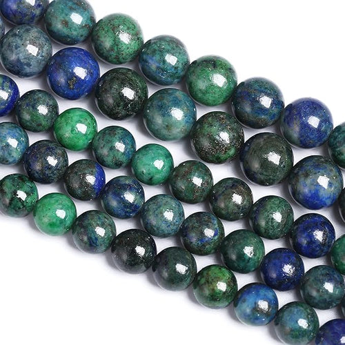 12MM 32PCS Natural Stone Lapis Chrysocolla Loose Beads for Jewelry Making DIY Bracelet