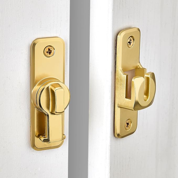 Gold 90/180 Degree Flip Latch, Zinc Alloy Barn Door Latch | Right Angle Door - Image 6