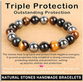 AD Beads Handmade Gemstone Stretch Elastic Bracelet Crystal Healing Reiki Nature's Beauty and Spiritual Essence Unisex