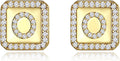 Gold Earrings for Women 24K Gold Filled Initial Earrings for Women S925 Earrings Gifts for Her