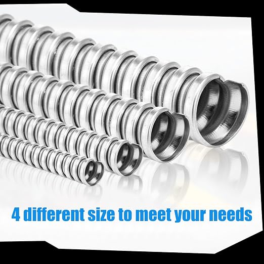 Yaocom 1/2 Inch Metal Flexible Conduit 50 ft, Galvanized Reduced Wall | Outdoor - Image 5