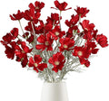 6PCS Cosmos Silk Flowers 24'' Red Daisy Flowers Artificial Fake Wild Flowers by Fqueelvys