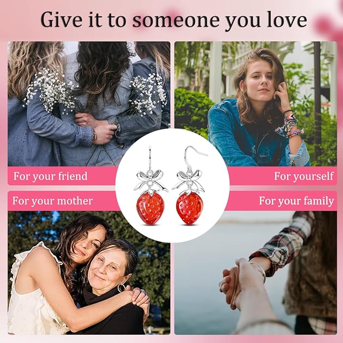 LAZA 925 Sterling Silver Hoop Earrings for Women, Hypoallergenic Huggie Butterfly Dangle Drop Earrings Colorful Flower Earrings Jewelry Gifts