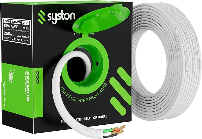 SYSTON 18/4 Fire Security Burglar Station Sound Alarm Control Cable Wire - Image 2