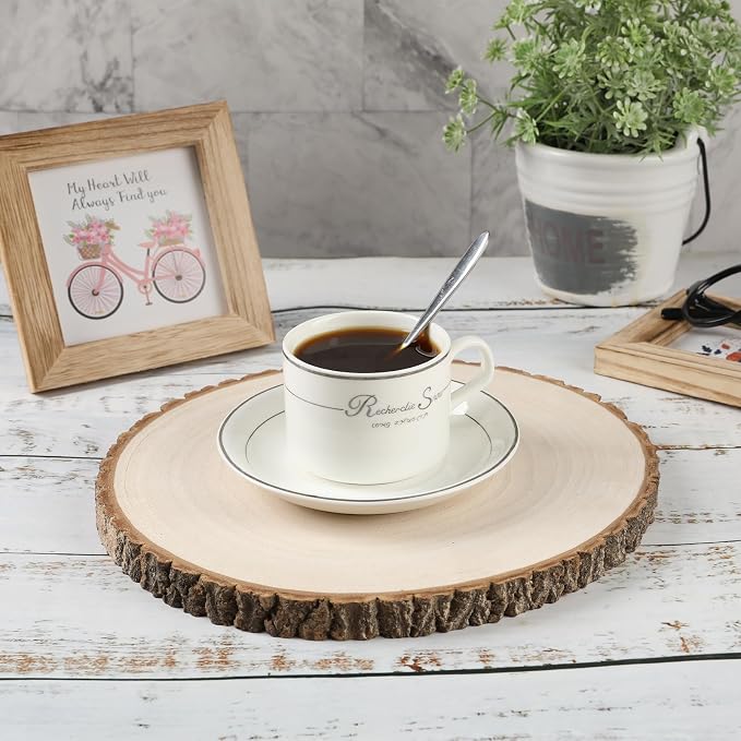 10 Pack Large Wood Slices for Centerpieces 9-10 inches Wood Rounds for Tables - Image 5