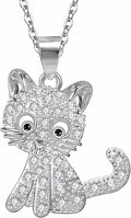 Couple Heart Or Cat BFF Best Friend for Girls Puzzle Friendship Pendant Necklaces,316L Stainless Steel