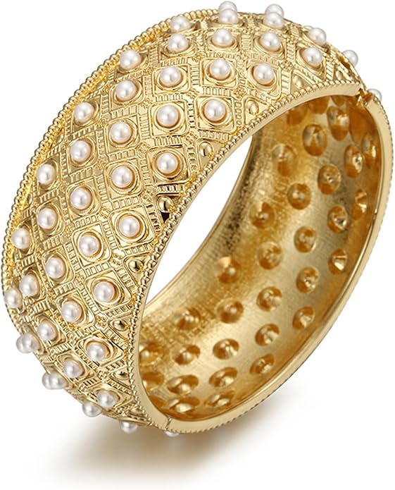 YMBYCM Chunky Bangle Bracelets for Women Trendy Wide Chunky Cuff Bracelets Wrap Bracelet
