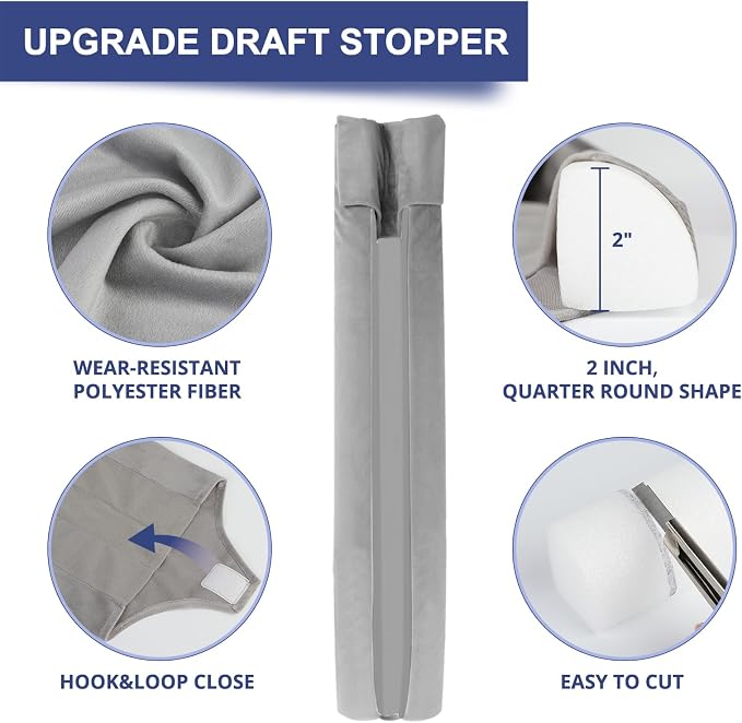 HADOR 2 Pack Door Draft Stopper - Image 4