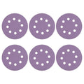 HARFINGTON 10Pcs 5Inch Sanding Disc 8 Hole 100Grit Purple Aluminum Oxide | Hook by HARFINGTON
