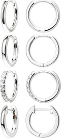 Small Gold Huggie Hoop Earrings Set for Women Men Hypoallergenic 14K Plated Stack Cartilage Earrings, Multiple Piercing Lightweight Mini Thin Cute Dainty Trendy Jewelry Set Christmas Gifts for Women