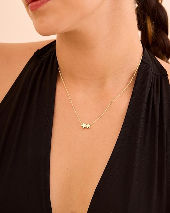 14K Gold Plated Dainty Pendant Butterfly Bead Boot Bee Baseball Flower Compass Airplane Heart Hummingbird Tree Necklace Simple Jewelry Gift for Women