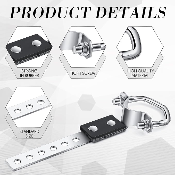 Geetery 6 Pcs Universal Exhaust Hangers Muffler Hanger, Oe Style, Heavy Duty - Image 3