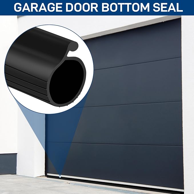 20 FT Garage Door Bottom Seal Rubber 0.35" Big P Bulb Bottom Garage Weather - Image 8