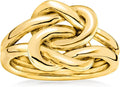 Ross-Simons Italian 18kt Gold Over Sterling Double Love Knot Ring