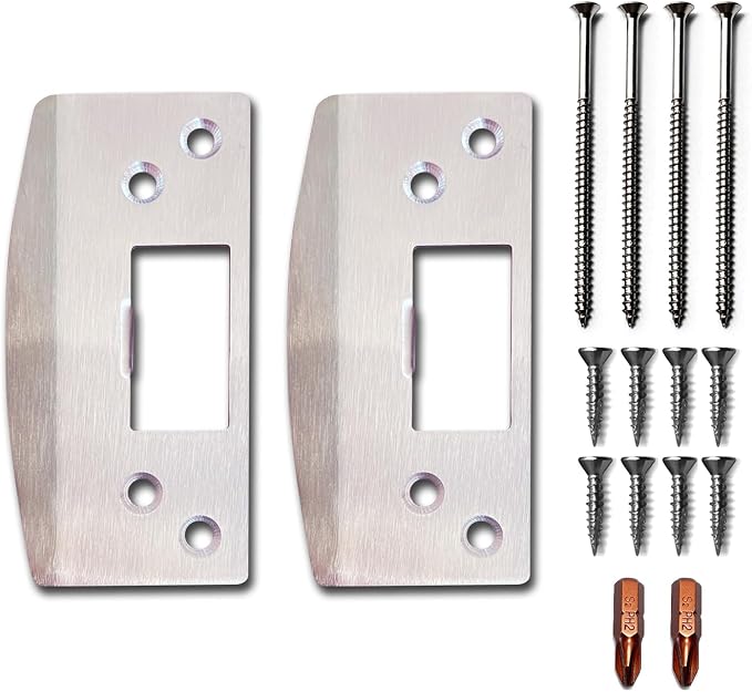 Door Strike Plate, Reinforced Enlarged Striker Plate by Unknown