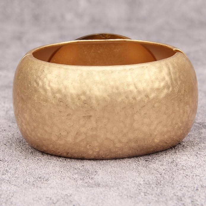 Gold Cuff Bracelet for Women Silver Beaded Bracelets Open Bangle Stackable Stretch Bead Bracelet Boho Jewelry Gifts for Wife Couple