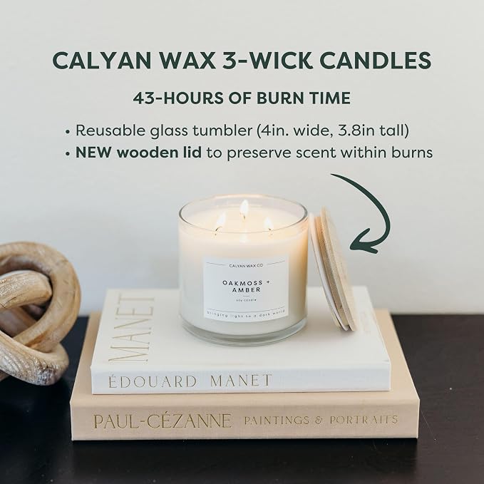Evergreen & Eucalyptus 3 Wick Scented Candle - Image 4