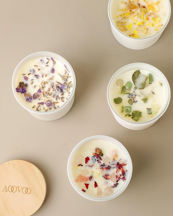 AOOVOO Rose/Vanilla/Eucalyptus/Lavender Scented Candles - Image 7