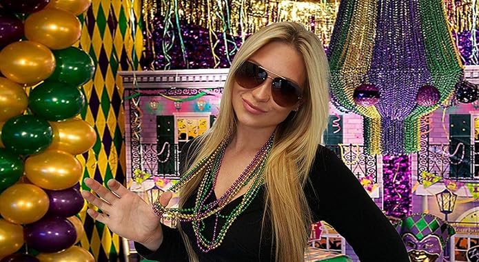 Festive Metallic Beaded Necklaces