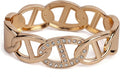 SPUNKYsoul Chain Link Buckle With Rhinestones Cuff Bracelet in Gold, Silver Rose Gold and Gun Metal for Women