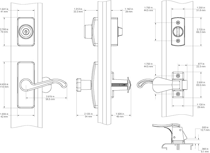Ideal Security GL Door Lever Set - Image 5