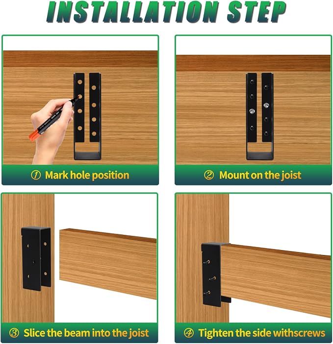 12 Pcs of 2"x6" Concealed Joist Hangers - Image 5