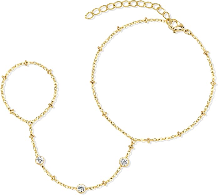 Gold Bracelets Set for Women Stack, Dainty Thick Bracelets Stack for Women Trendy, Simple Thin Gold Plated Cuff Stackable Bracelets With Beaded Cuban Paperclip Snake Rope Bangle Hand Chain Jewelry Gifts for Women Non Tainish