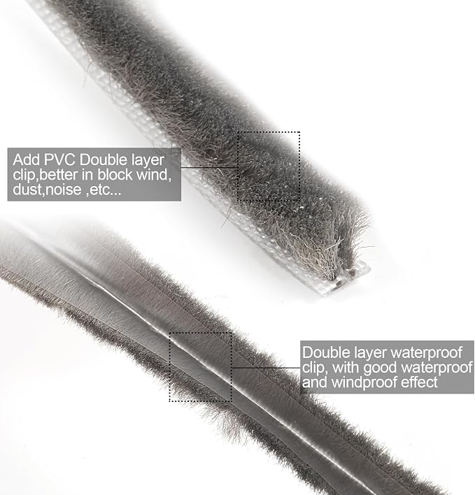 16 Ft 196 Inch Sliding sash Windows Doors Tape Pile Draught excluder Brush Seal - Image 5