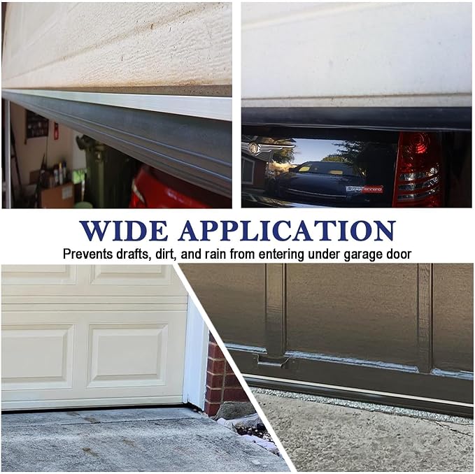 Garage Door Bottom Seal Kit, 16.5 ft Aluminum Track, 1.57 in Wide - Image 6