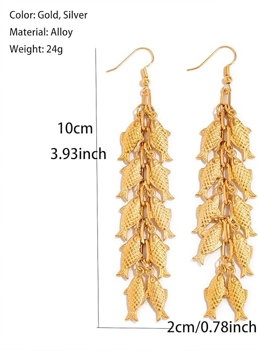 Gold Starfish Shell Earrings for Women with Pearl Beach Seashell Earrings Dangle Summer Vacation Earring for Women Beach Jewelry