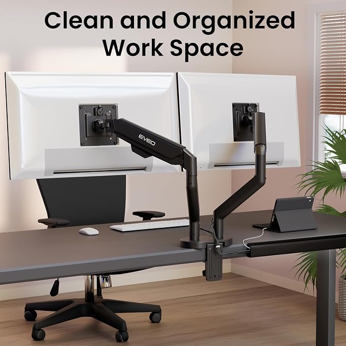 EVEO Cable Management Under Desk Kit- Under Desk Cable Management Cord Cover - Image 7