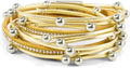 Wrapped Bracelets for Women,Leather Bracelet,Boho Bracelets for Women,Multi-Layer Pearl Crystal Bracelet Bangle Jewelry